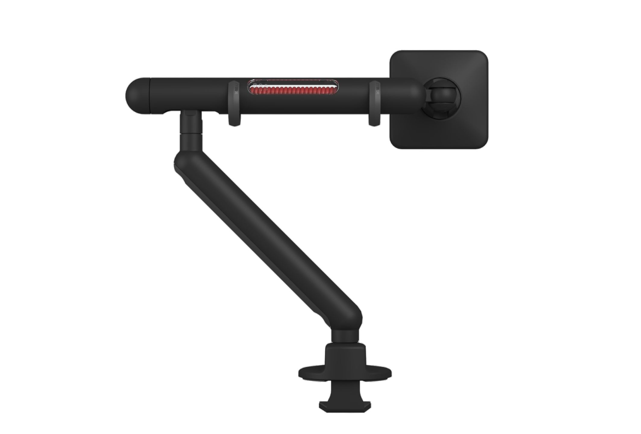 AFTERWORK Gaming Monitor Arm Mount Cable Management, VESA 75mm/100mm, 18"-28" Monitor Compatibility, 9.1kg Weight-Bearing Capacity, Inspired by Starwars Light Saber Design (Black)