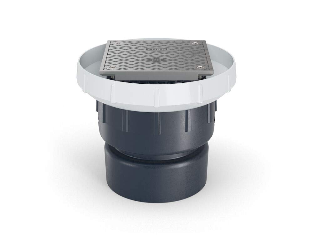 Limpiador de PVC con cubierta de acero inoxidable de 5 pulgadas premium Zurn EZC-PV4-ST-SS