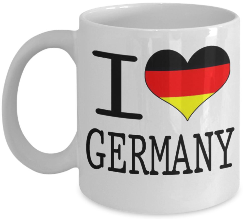 I Love Heart Germany German Flag Design Gift Mug