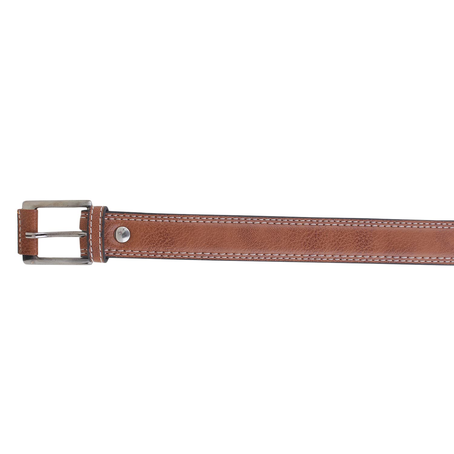 Zacharias Boy's Synthetic Leather Belt for kids kb-12 (Brown & Tan) (6-10 Years_Pack of 2) 3