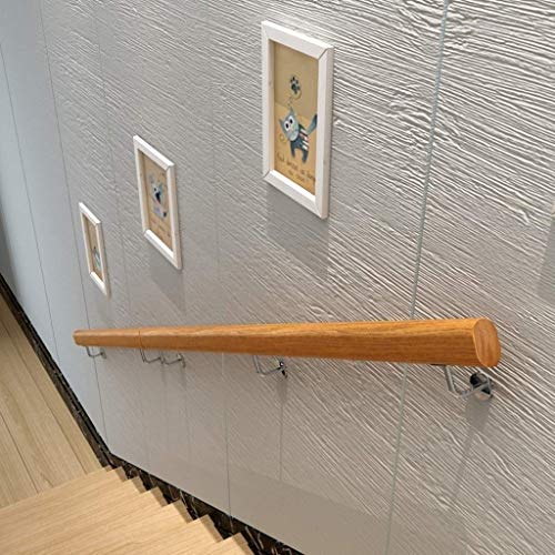 Rampe d'escalier en bois massif pour sécuriser le couloir de la maison - 4