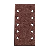 hikoki 753065 carta abrasiva, per levigatrici orbitali, 115 x 230 mm, grana 120, con velcro, 10 pezzi