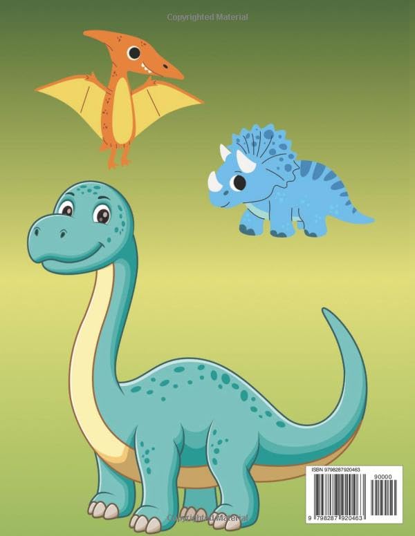 Dinosaurs book drawing and coloring set for kids 3-6 image 3