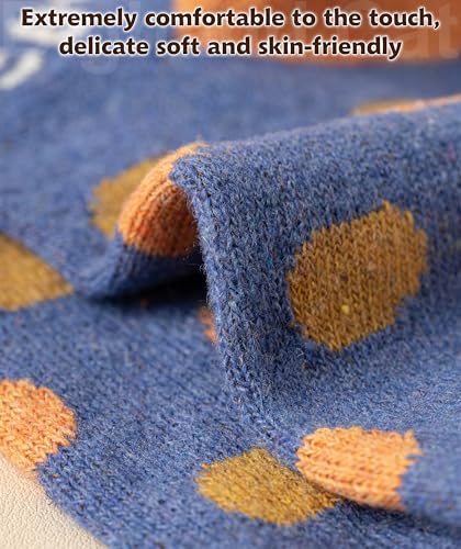 Image of IIG Cute Warm Wool Socks for Women Super Cozy Thick Crew Winter Socks Gifts, 5 Pairs