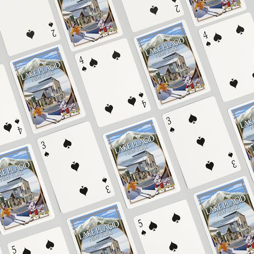Baraja de Cartas Poker Lake Placid New York 52 Cartas miniatura 4