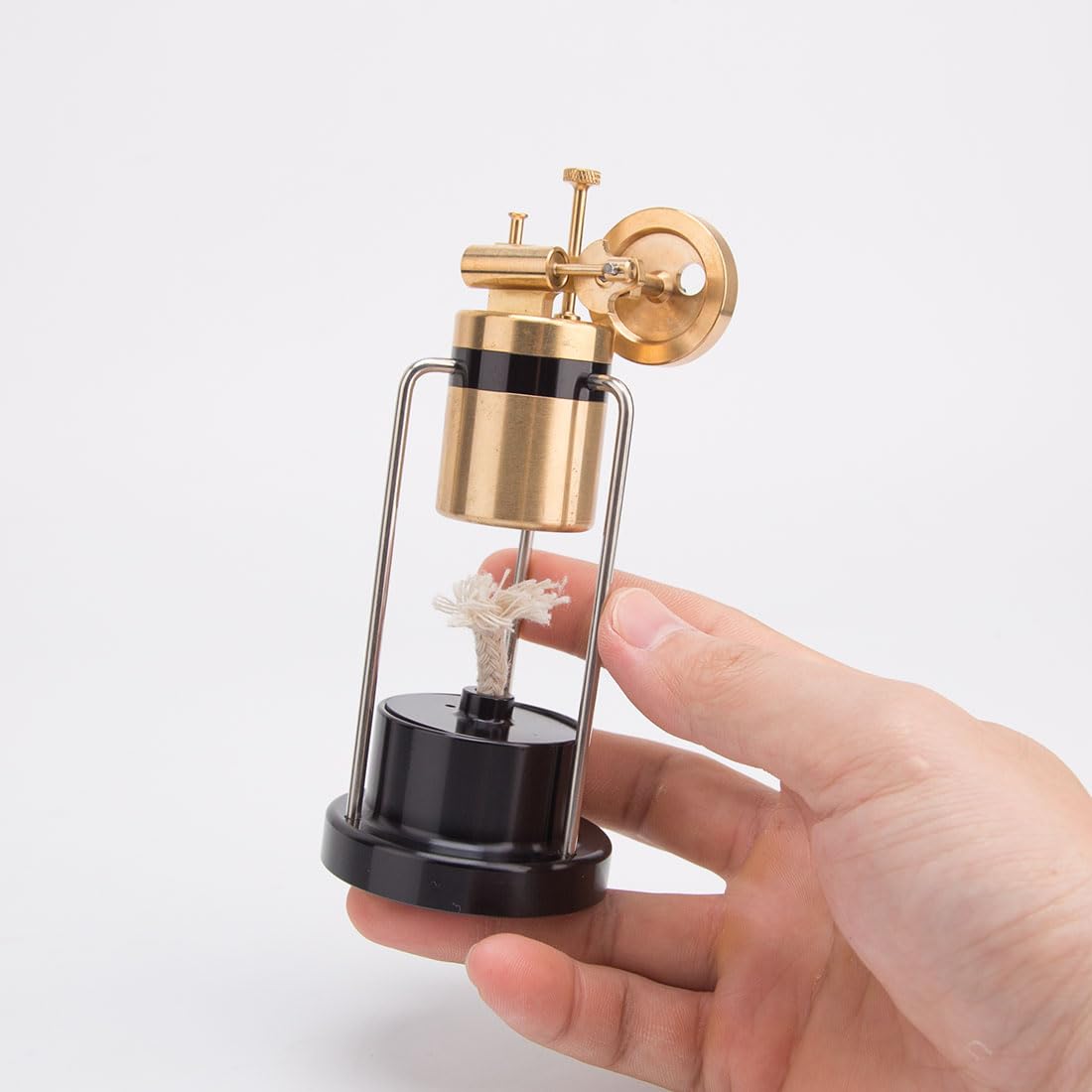 TechnixLabz Mini Steam Motor Modell, Retro Dreibeinige Oszillierende Einzylinder-Maschine, MINT-Bildungsgeschenk für Sammler