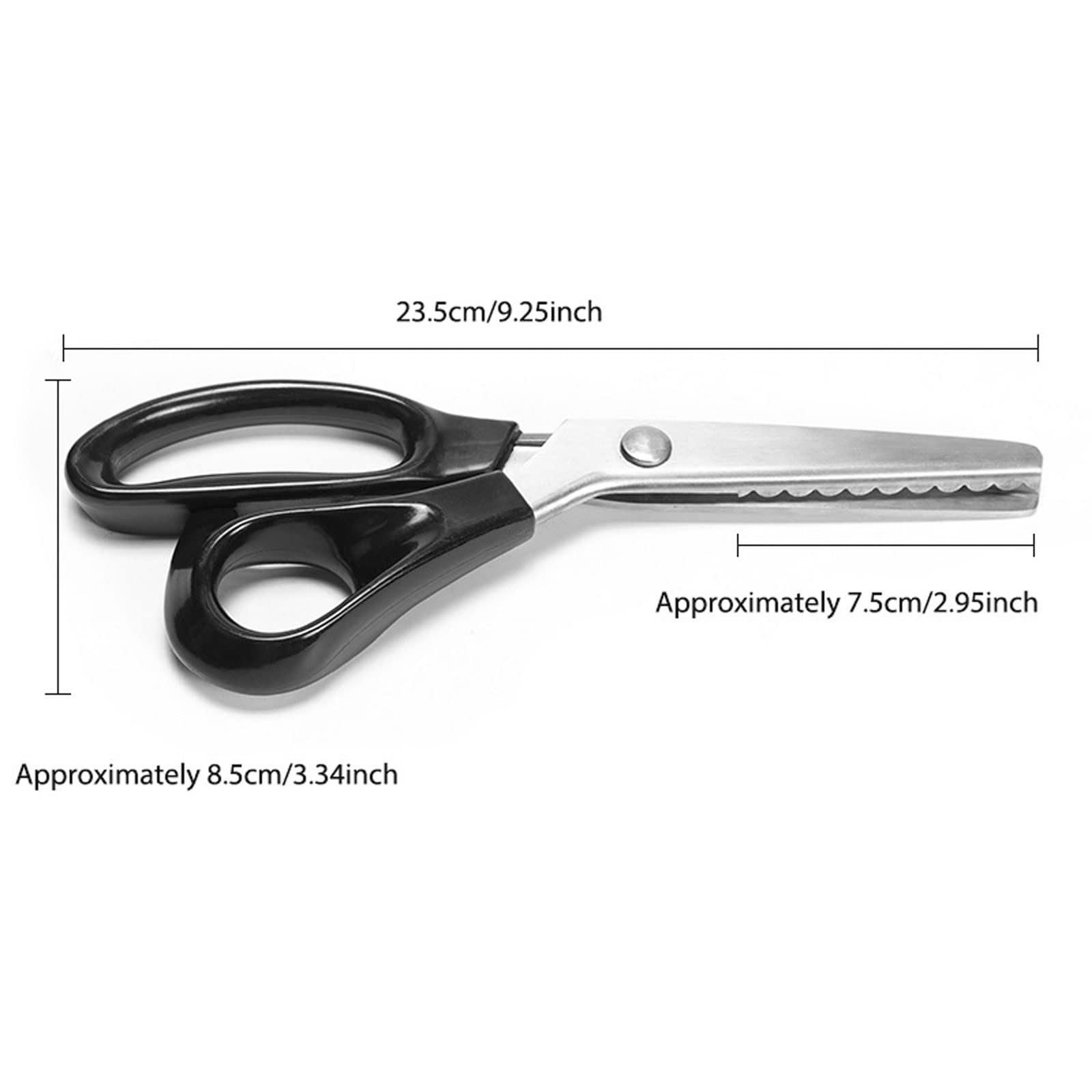 Tijeras de Acero para el hogar, Mango cómodo, artesanías Profesionales, Corte en Zig Zag, Tijeras para Coser Tela