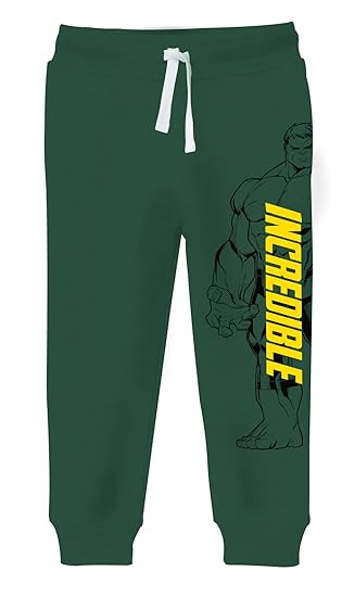 Marvel Avenger Regular Fit Track Pants with Pockets and Draw Strings for Boys and Girls (Yellow 2)(Pack of 1)