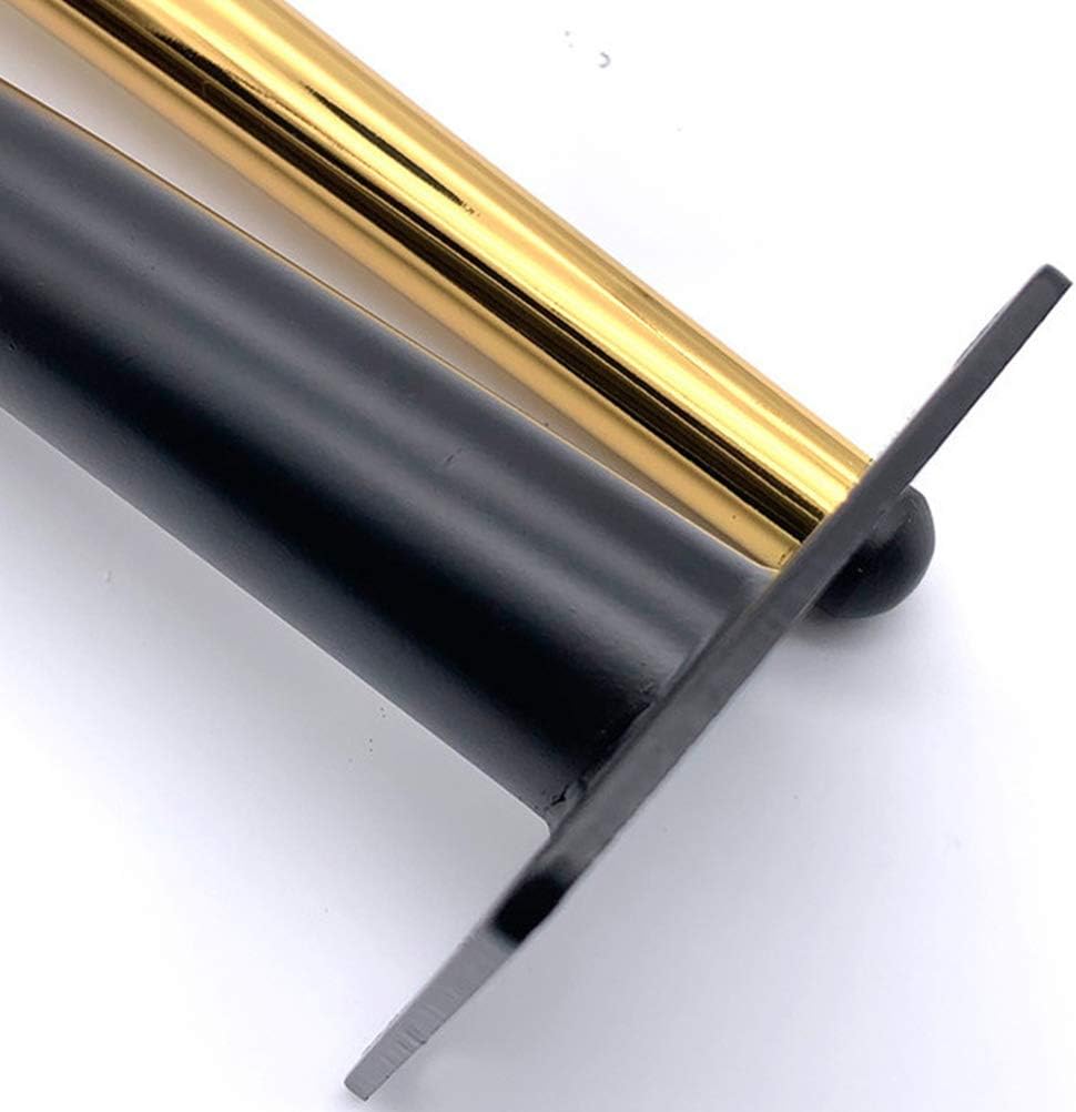 Tapered Metal Slanted Furniture Legs Set of 4, Bathroom Cabinet Support Legs with Floor Protectors Suitable for Sofa,Dresser, Coffee Table,Bed,Bedside Table Legs GXFC Shop (black-35cm)