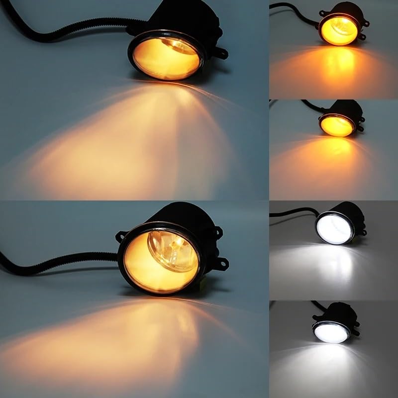Kit feu antibrouillard LED jaune 12V complet avec câblage pour Yaris 2007 2008