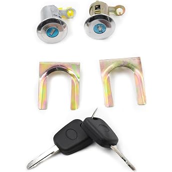 CANTONDZ Nuckel Door Lock Cylinder with 2 Keys Left Right Compatible with Peugeot 107 Citroen C1 Toyota Aygo 05-14 9170.Y8 16