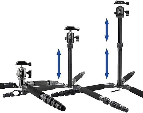 Miniatura 5 de SIRUI Trípode de viaje serie T-0S con cabeza de bola B-00 (T-005SK+B-00K)