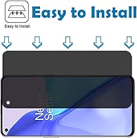 Vista 7 de Vidrio templado antiespía para OnePlus 9, [2 piezas], dureza 9H, antiarañazos, antiespías, protector de pantalla de privacidad, película protectora