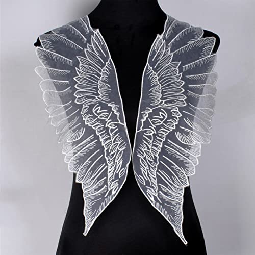 Black Embroidery Venise Lace Neckline Collar Embellishment Sewing Applique Trims Lace Fabric Dress Supplies Scrapbooking #TOP1