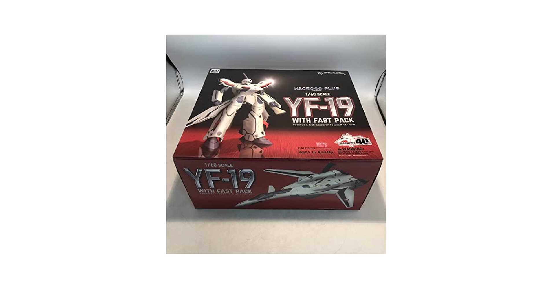 macros - 完全変形 1/60 YF-19 with ファストパック マクロスプラス 完成品 可動フィギュア アルカディア アルカディア「1/60 完全変形 YF-19 with ファストパック」再