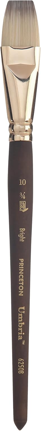 Princeton Umbria Paintbrush, Size 10, Dark Wood