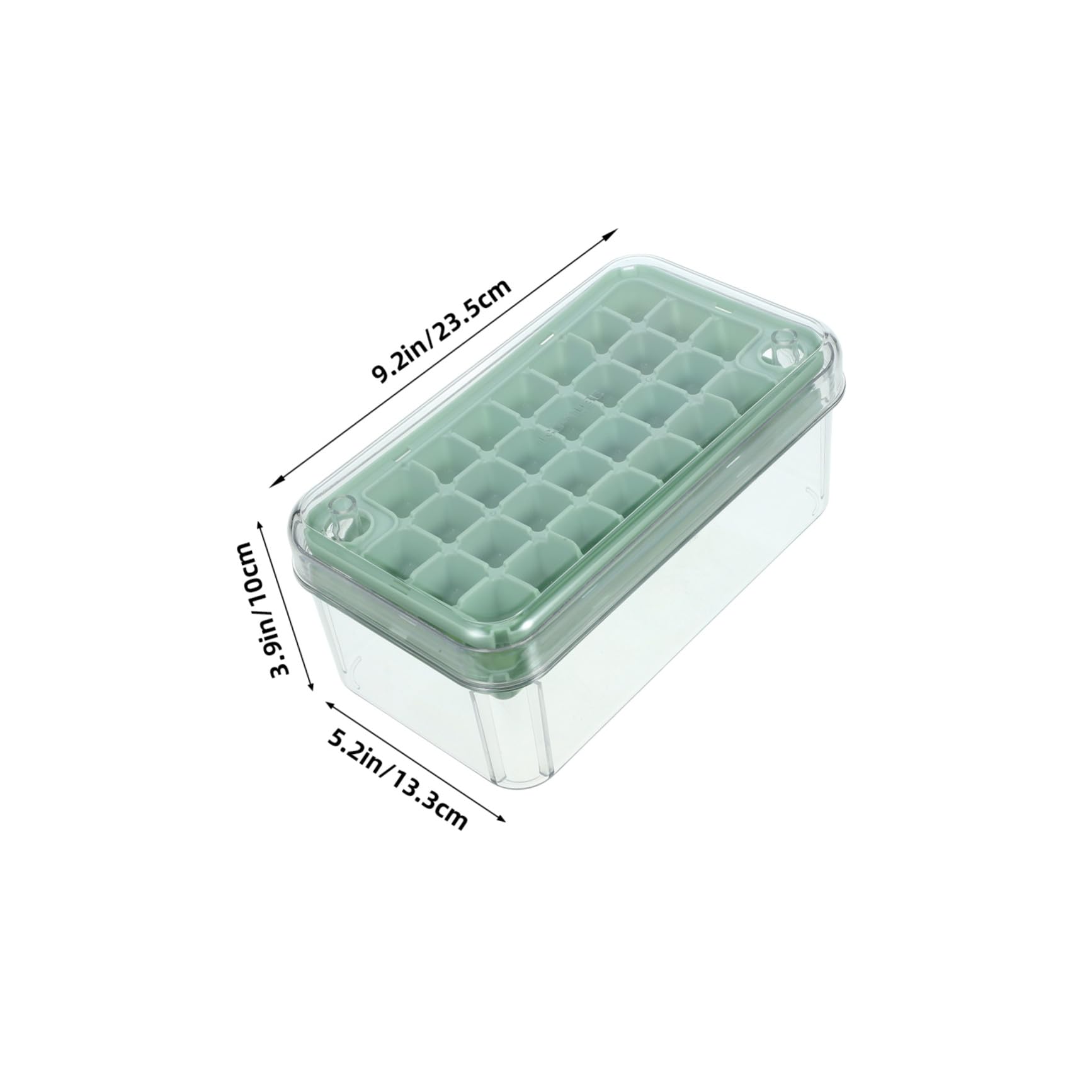 Alipis Ice Cube Tray mit Deckel und Behälter Wiederverwendbare Eiswürfelform für Gefrierschrank Einfache Entnahme für Cocktails Whiskey Kaffee Tee Doppellagig