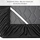 Lirex Satin Spannbettlaken 180x200cm, Seide Spannbetttuch Luxuriös und Seidig Glatt Weiche Microfaser Bettlaken für bis 35cm Matraze, Schwarz