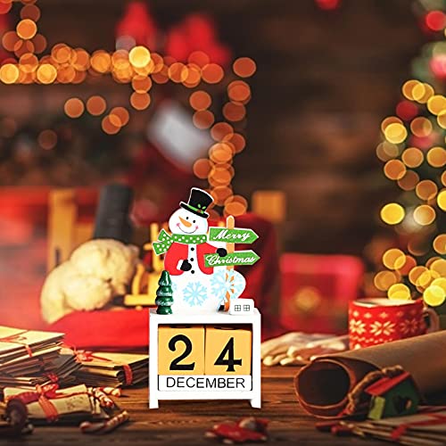 Houten Kerst Advent Countdown Kalender Kerst Kalender Decoraties Tafelblad Ornamenten 2021 Gepersonaliseerde Kerstcadeau… - Afbeelding 4
