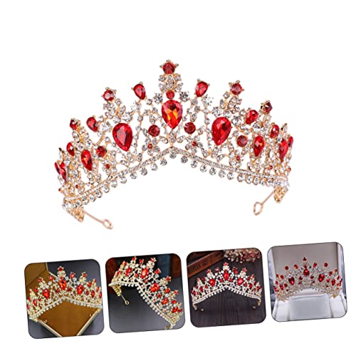 Corona nupcial elegante de diamantes tocado cómodo para bodas 7