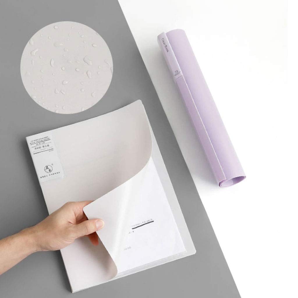 File Organizer 30 Pocket Bound Sheet Protector Präsentationsbuch 8er Pack, klare Ansicht vorne mit 60 Seiten Kapazität, von Better Office Products, Aktenordner im A4-Format (Farbe: Orange) (Grau)