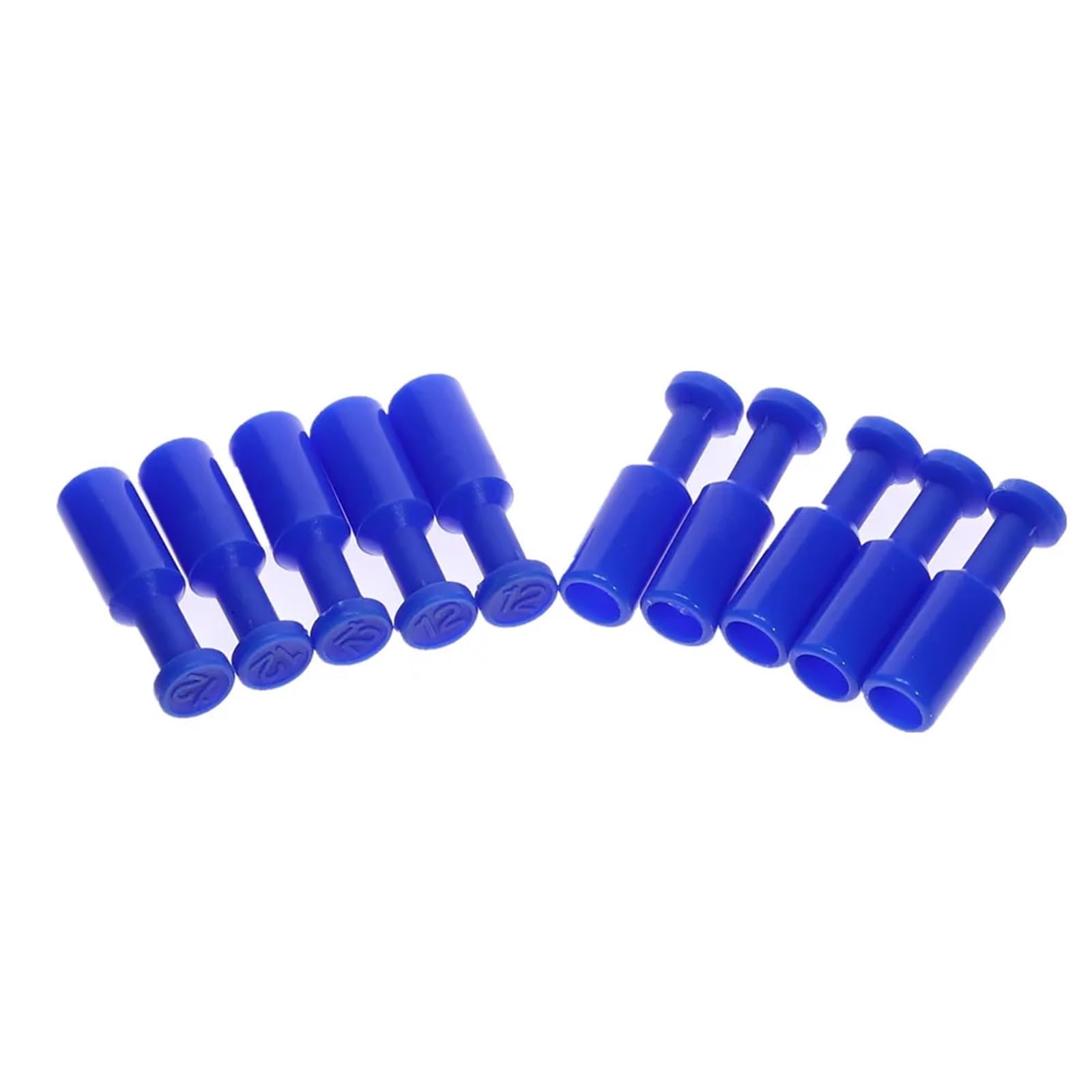 Raccord pneumatique 12mm bleu pour fixer un tuyau d'air comprimé