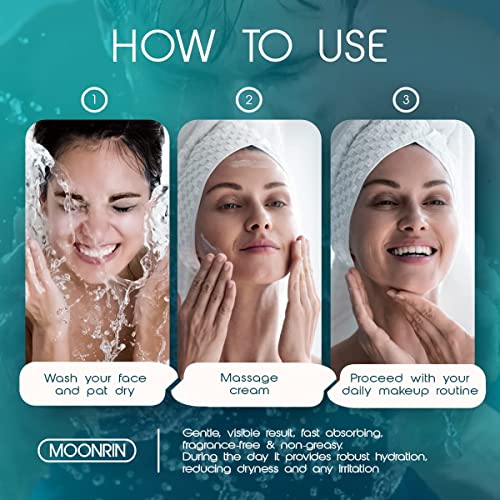Retinol Cream for Face with Hyaluronic Acid, Day-Night Anti-Aging Moisturizer for Women, Men, Collagen Cream for Face Reduces Wrinkles, Dryness, 1.85 Oz - Image 4