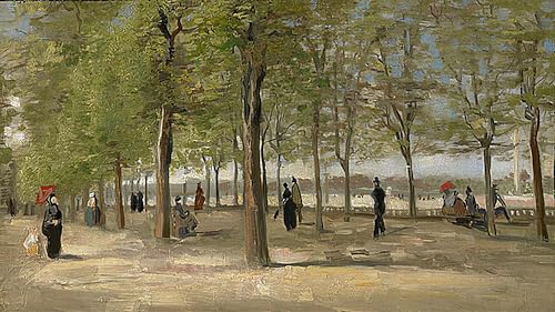 Lienzo de Vincent Van Gogh de alta calidad artística Passeggiata para paredes de 60x90cm