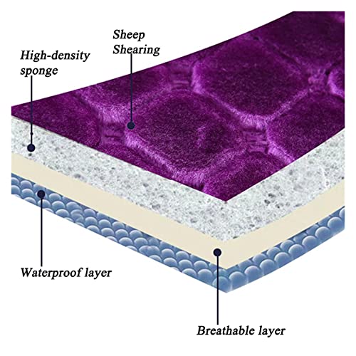 GOOFFY 2pcs Toilettensitzkissen mit Reißverschluss Haushalt Winter warm wasserdicht Badezimmer Sitzkissen Universal Polster – Bild 5