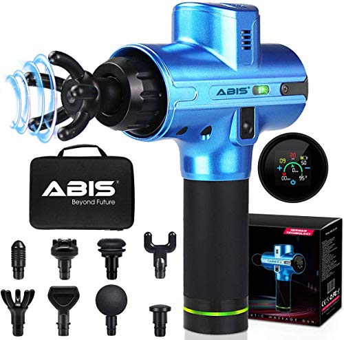 Deep Tissue Massager Massage Gun Muscle Percussion Sports Machine Electric Glide Technology Handheld Portable Helps Relieve Soreness Stiffness For Full Body Cordless Therapy Fascia Head To Feet