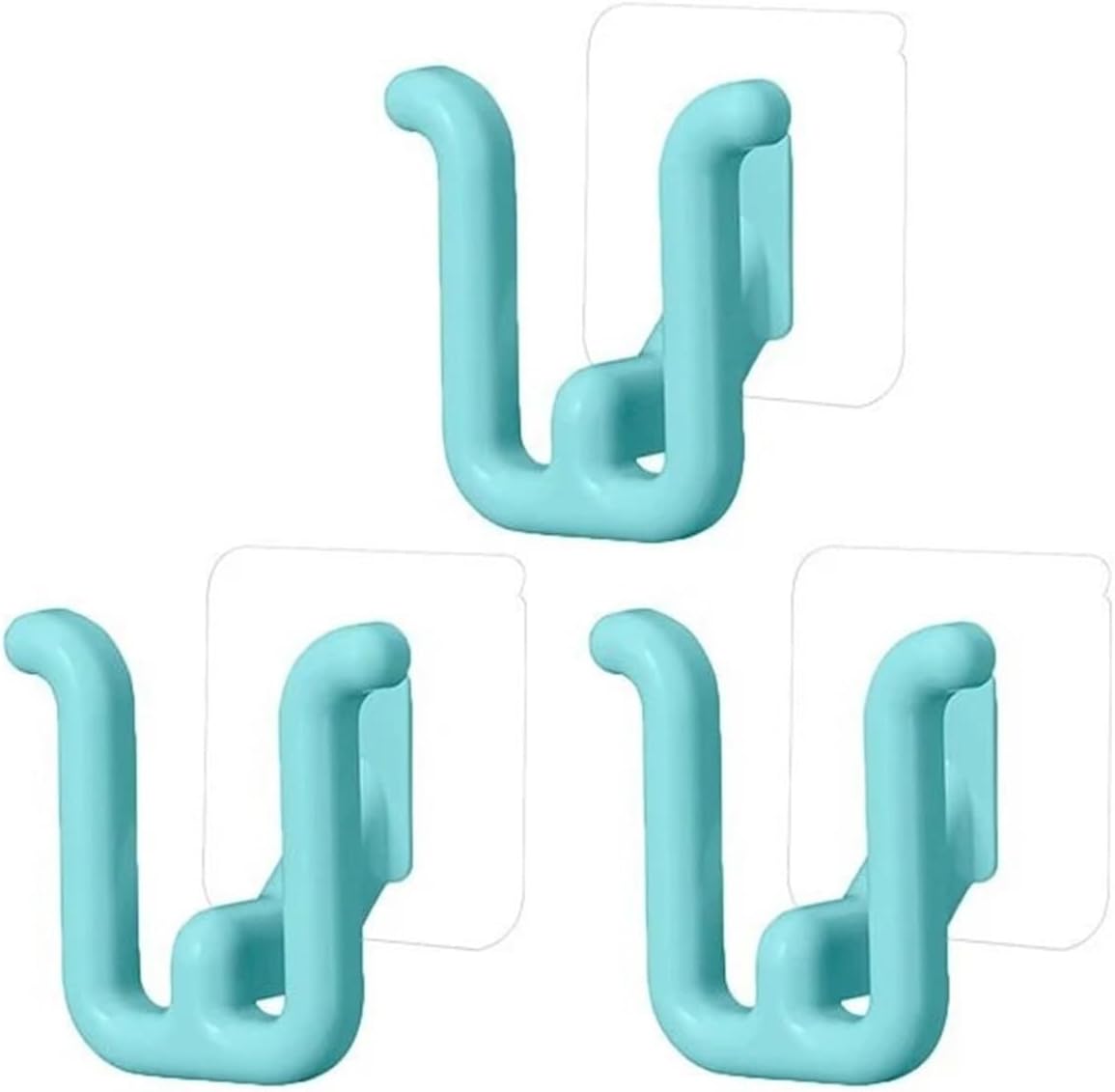 Wall Mounted Shoe Rack 10Pcs Blue Self-Adhesive No-Punch Wall Mount Bathroom Hanger Space Saving for Entryway, Bathroom
