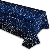 Space Tablecloth, Disposable Starry Night Tablecloth Decorations for Starwars Party, 54 x 108in...