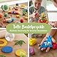 Miniwerk Bio Knete Set Kinder 4x 100gr., Geschenk Mädchen & Jungen 4 5 Jahre – Knete ab 2 Jahre ungiftig und vegan – Schultüte Füllung & Kindergeburtstag (Rot, Blau, Grün, Gelb), Softknete