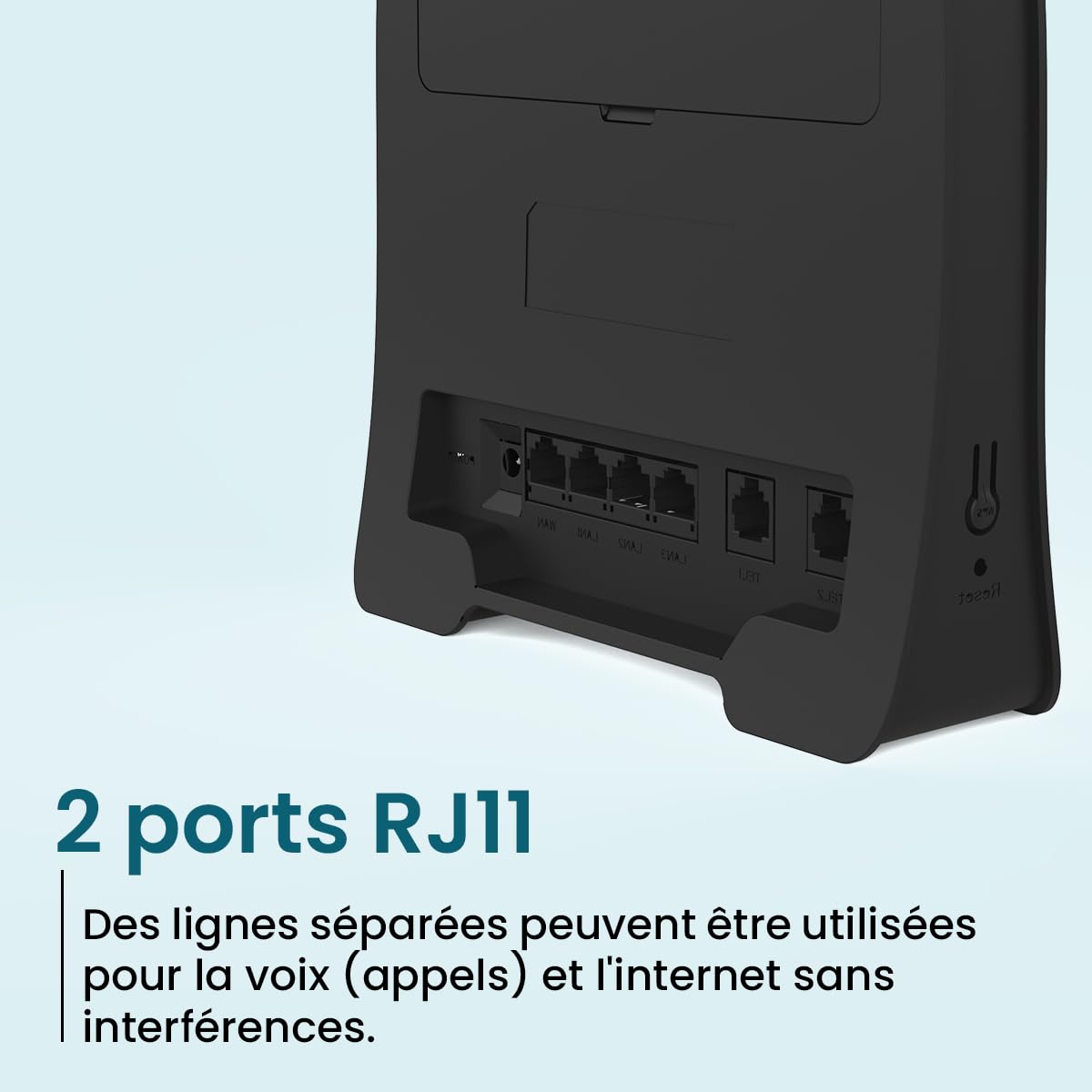 Routeur WiFi portable 4G ADOC R45, Cat. 4, vitesse WiFi supérieure à 300