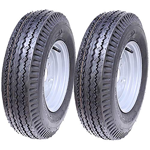 Parnells 5.00-10 Remolque Ruedas 4 Capa High Speed, Road Legal 355kgs 500x10 72N - Conjunto de 2