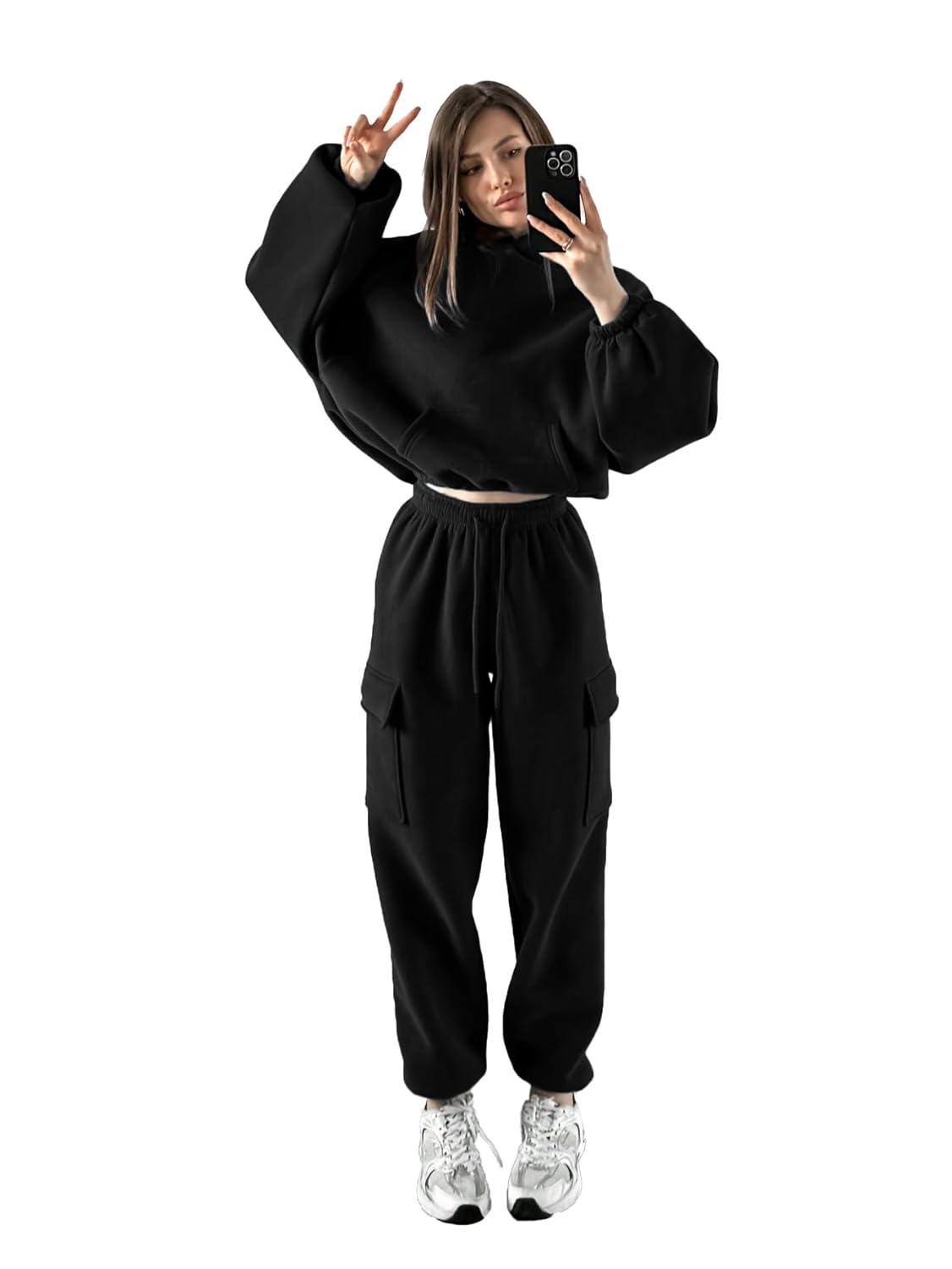 KOTTY Women’s 2-Piece Fleece Loungewear Set|Cozy Crewneck Pullover and Jogger Pants Sleepwear Tracksuit KOTTY Women’s 2-Piece Fleece Loungewear Set|Cozy Crewneck Pullover and Jogger Pants Sleepwear Tracksuit