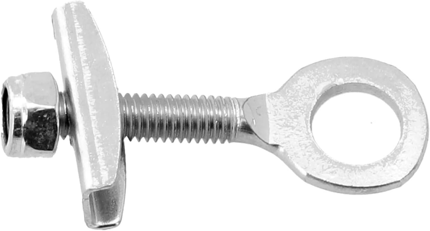 Bike Chain Tensioner Bicycle Folding Car Tensioner Chain Adjuster Garden Indoor Office Outdoor Parts Replacement Steel Wheel Fastener