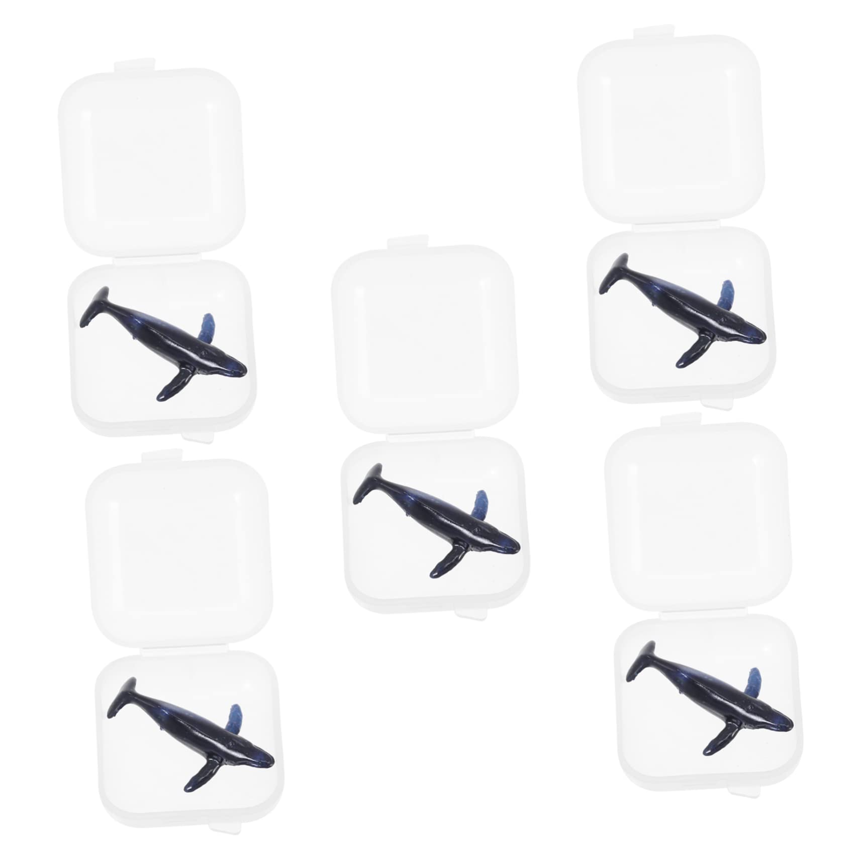Moules silicone mini baleines NUOBESTY pour bijoux époxy et décorations de paysage, lot de 15