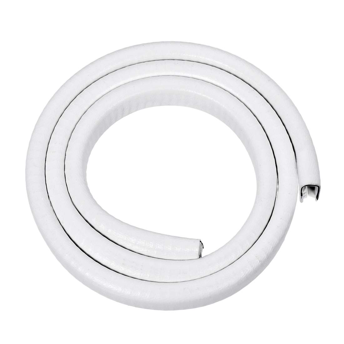 uxcell Edge Trim U Seal Extrusion White U Channel Edge Protector PVC Plastic W Iron Sheet Fits 3/32''-7/32'' Edge 3.3Ft/1M Length