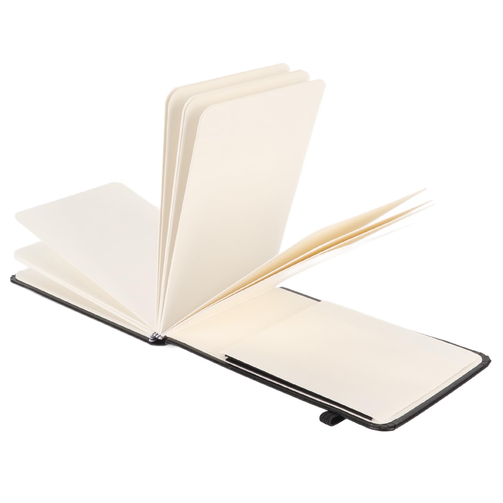 Yosoo Health Gear Watercolor Sketchbook, 24 Kartki Dziennik Akwarelowy z Wkładaną Kieszenią Papier Akwarelowy Szkicownik ze Skórzaną Okładką PU do Podróży Plenerowych