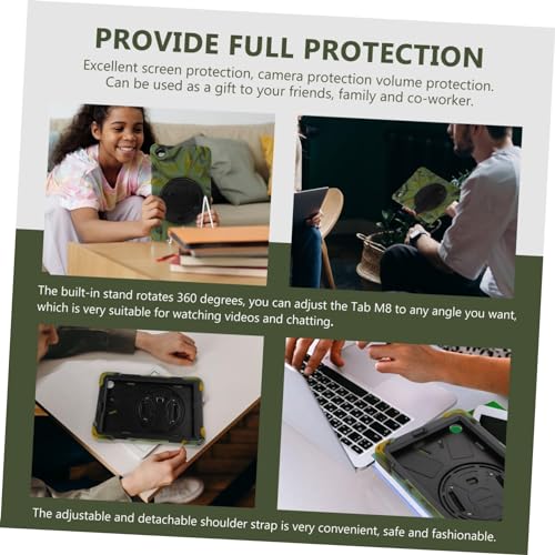 Étui protecteur camouflage antichoc housse rotative pour Tab avec support