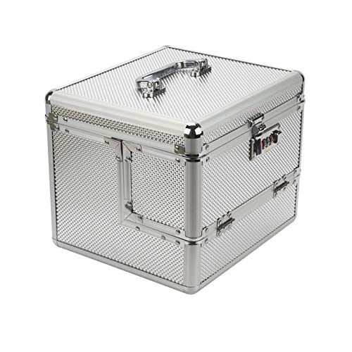 QOHNK Bolsa de Maquillaje Profesional de Moda Mujer Estuche cosmético Caja de Maquillaje de Belleza Femenina de Alta Gama Cepillo Grande Joyas Caja de Maquillaje de Viaje