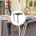 Genérico Work Platforms | Adjustable Non-Slip Heavy Duty Folding Garden Tool, Extension Ladder for Stairs | for Gardening Outdoor Garden Home Garage