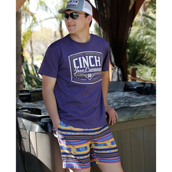 Cinch Men's Aztec Stripe Swim Trunks2