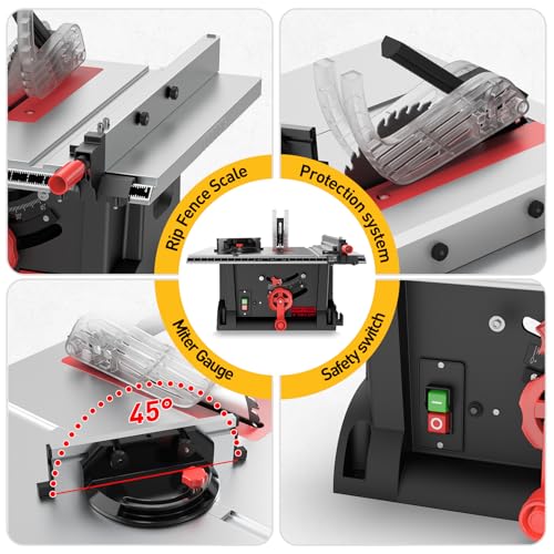 MarvTool 10-Inch Portable Table Saw