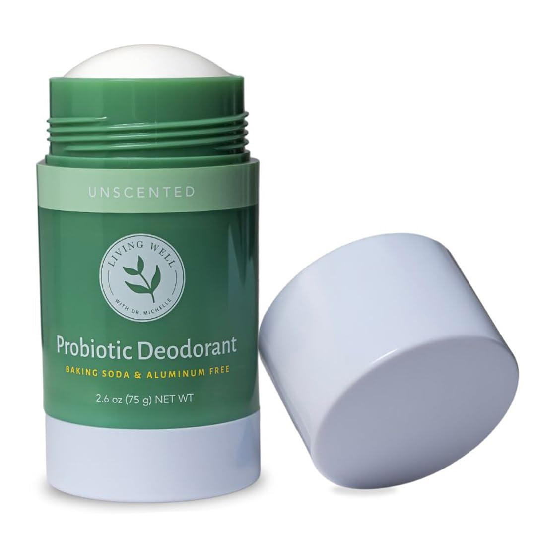 Natural Probiotic Deodorant Stick | Aluminum-Free, Baking Soda-Free | Unscented & Gentle for Sensitive Skin | Long-Lasting Odor Protection for Men & Women Natural Probiotic Deodorant Stick | Aluminum-Free, Baking Soda-Free | Unscented & Gentle for Sensitive Skin | Long-Lasting Odor Protection for Men & Women