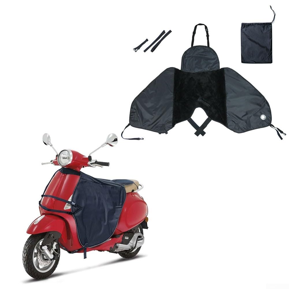 Scaldamuscoli isolati impermeabili antivento per moto e scooter, in tessuto Oxford 420D, abbigliamento da equitazione, nero, 40 x 28 cm