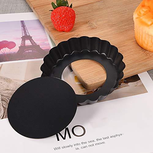 Gutsdoor Mini Tart Pan 4 Inch With Removable Bottom Quiche Pan Nonstick Round Quiche Pie Pan Set Of 6 #TOP4