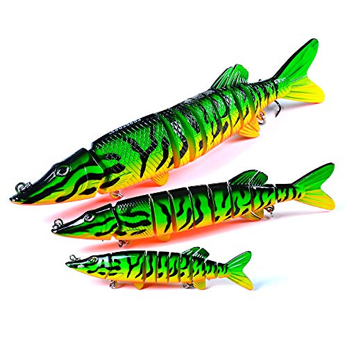 PROBEROS Fishing Lures Set - Multi Jointed Segment Lure Swimbait Life-Like Hard CrankBaits