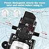 HSEAMALL Water Pump,DC 12V Diaphragm Water Pump High Pressure Self Priming Electric Sprayer Pump with Pressure Switch 100PSI 4L/Min for RV Caravan Boat Cleaning Washing and Garden Watering #2